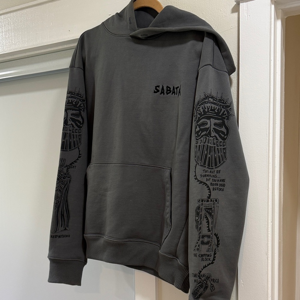 Men’s Warren Lotas Gray Graphic Hoodie